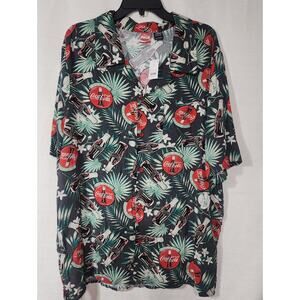 Coca cola collared button down short sleeve shirt size XL